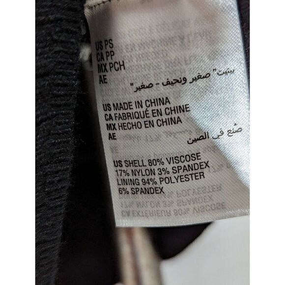 Jeannie Mai x INC Womens Knit Dress Long Sleeve Midi Cowl Neck Black Size PS NWT - Picture 6 of 6